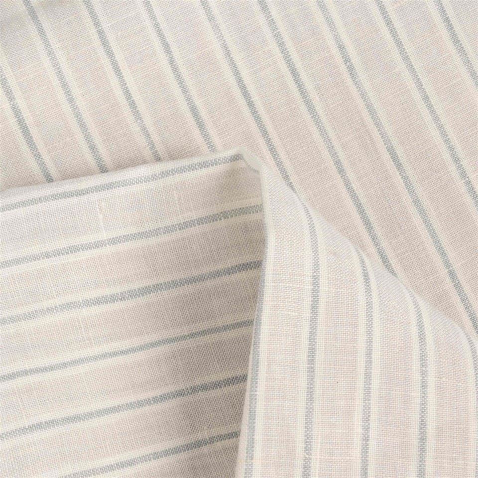 Off White Grey Striped Linen Fabric suppliers